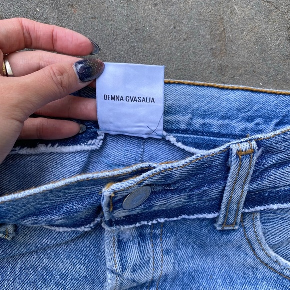 VETEMENTS X LEVI'S 2017 Collab Reconstructed Light Wash Straight Leg Jeans - Picture 5 of 6